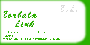 borbala link business card