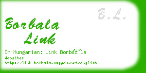 borbala link business card